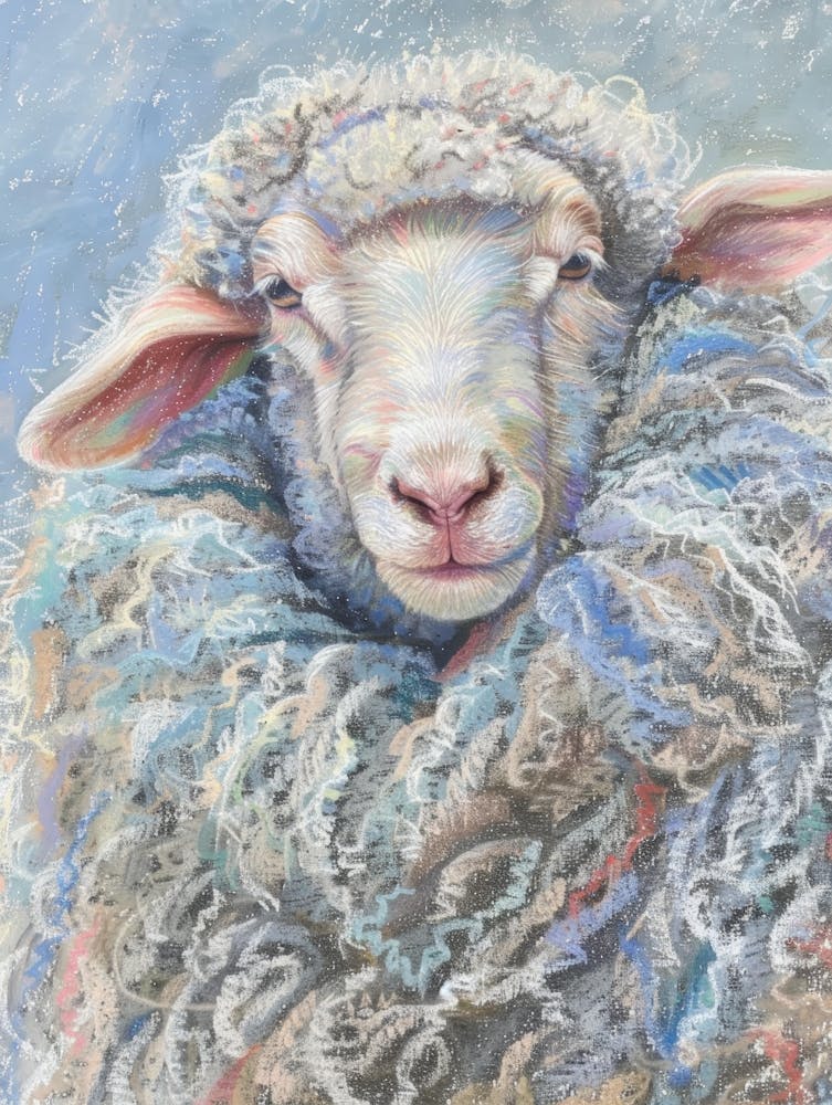 Sheep In The Snow