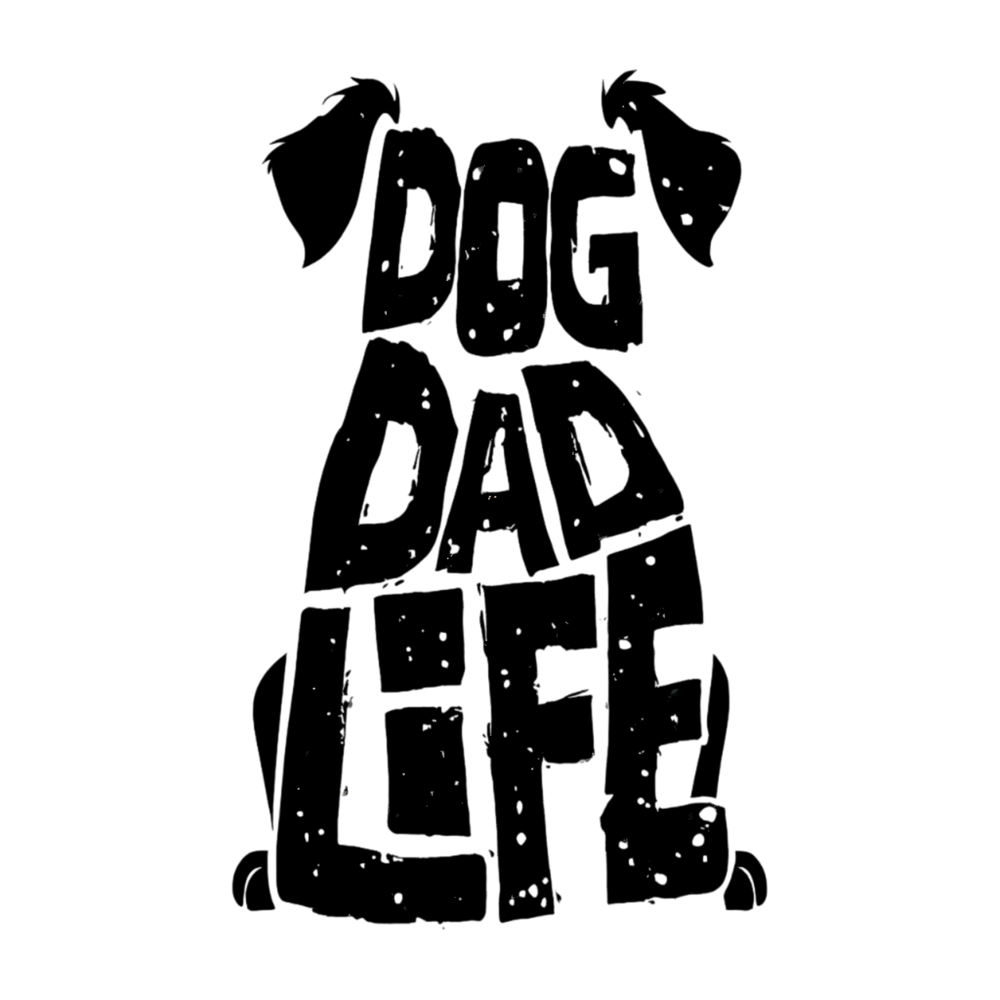 Dog Dad Life Dog Silhouette Quote