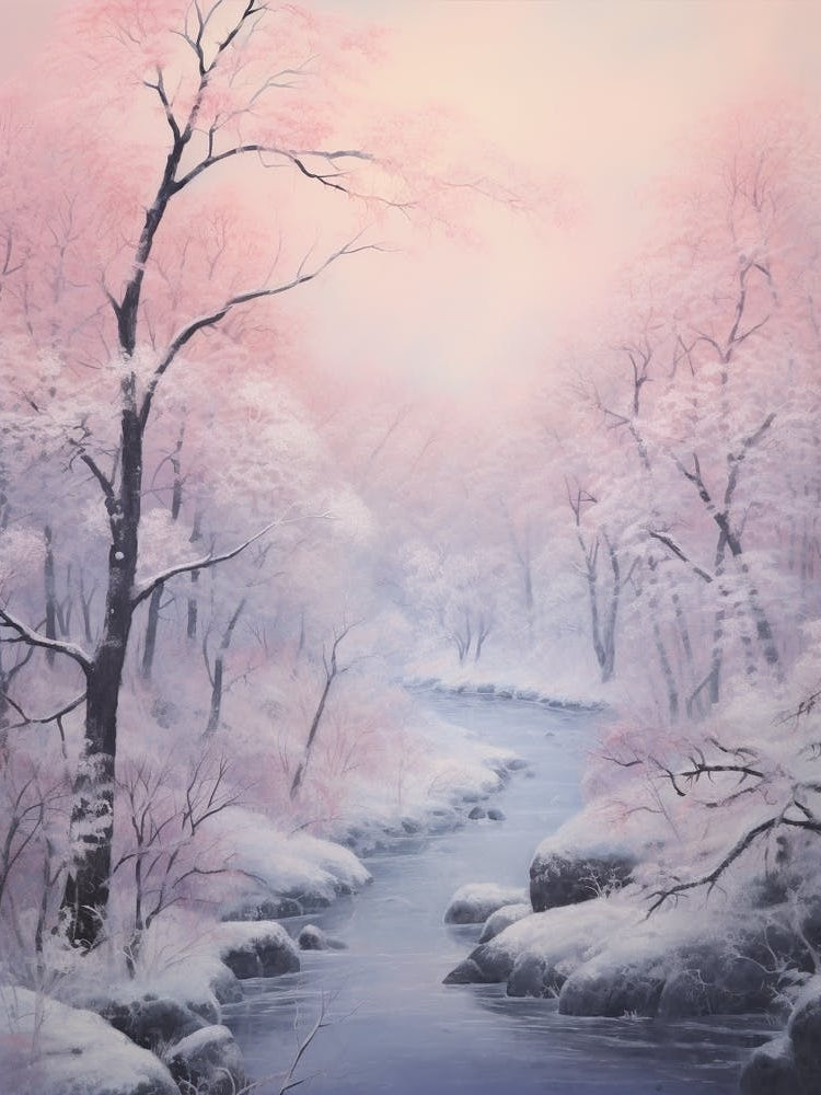 Dreamy Winter Painting Abisko National Park Sweden 2