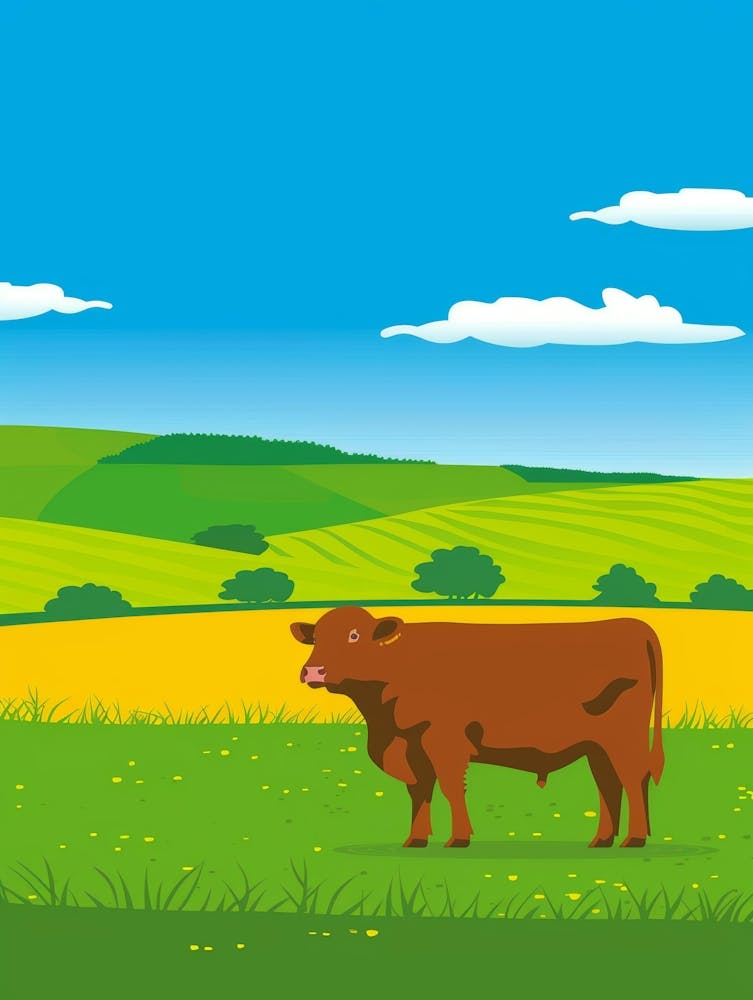 Cow In The Field
