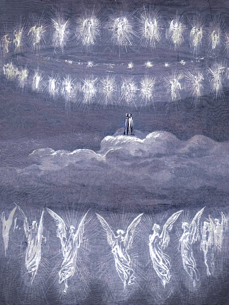 Paradise Canto 12, The Ninth Sphere of Heaven - Gustave Doré, 1867 in Remastered HD
