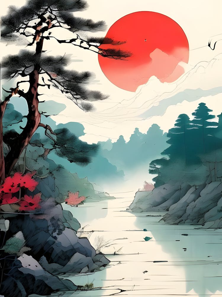 Japanese Landscape Painting 1