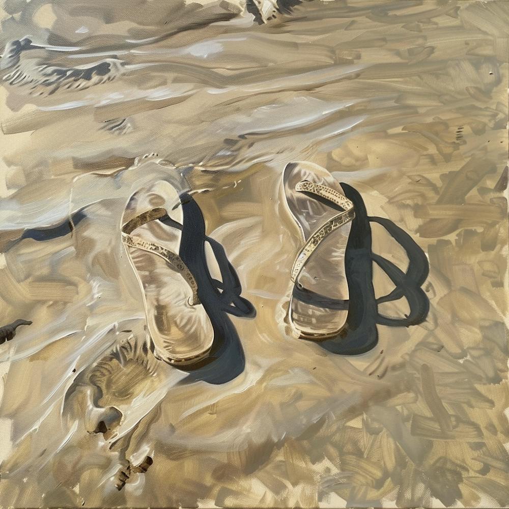 Flip Flops On The Beach