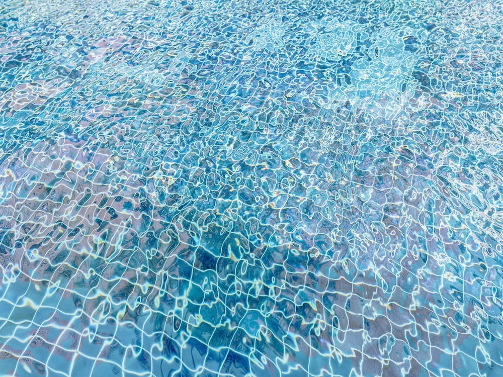 Abstract Tile Pattern In A Swimming Pool