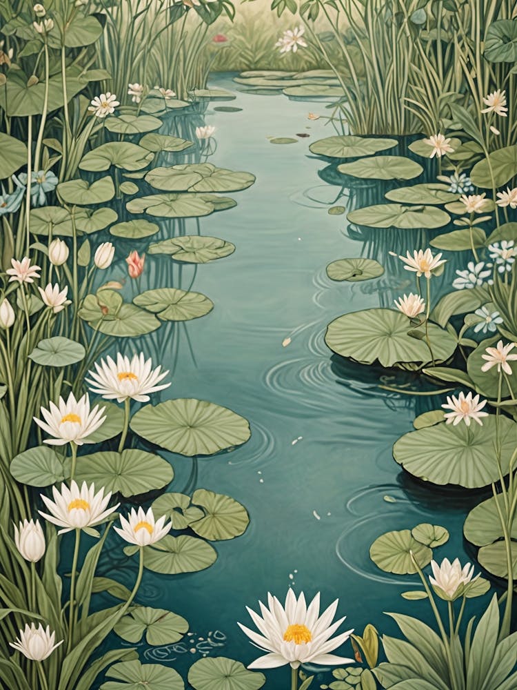 Serene Lily Pond 1