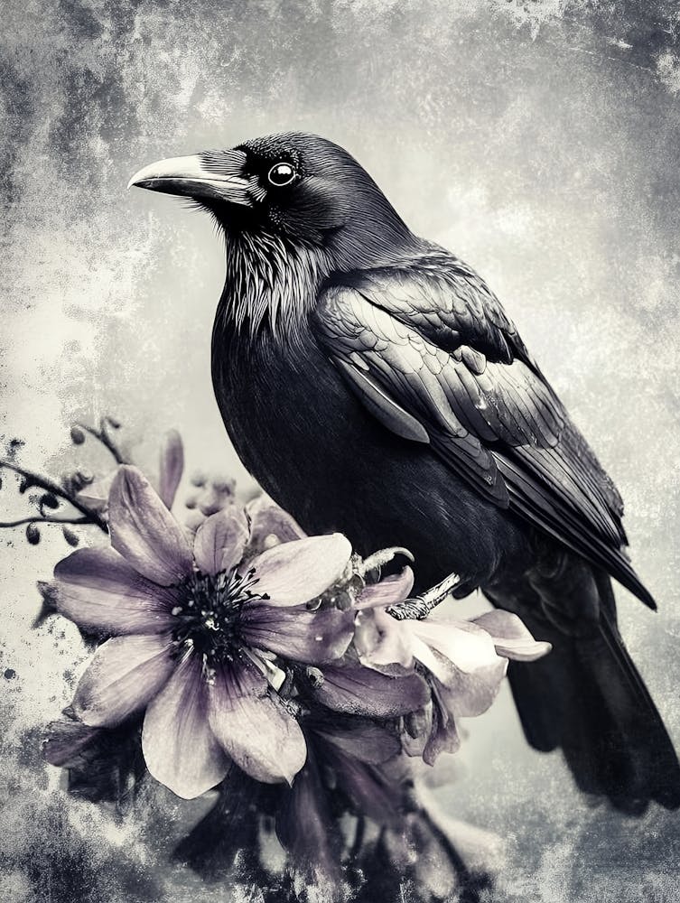 Crow In Bloom 1
