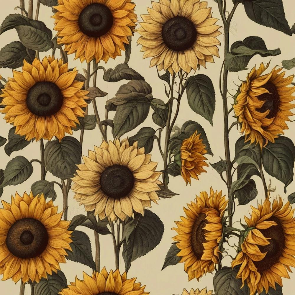 Default Default Retro Vintage Sunflower For Defferent Seasons 1 (2)