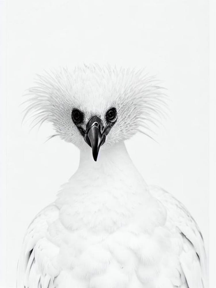 Vulture B&W Pencil Drawing 4 Bird