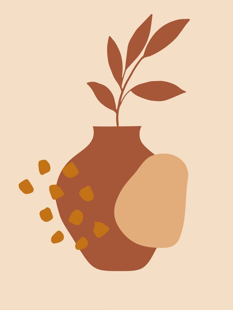 Vase With A Plant