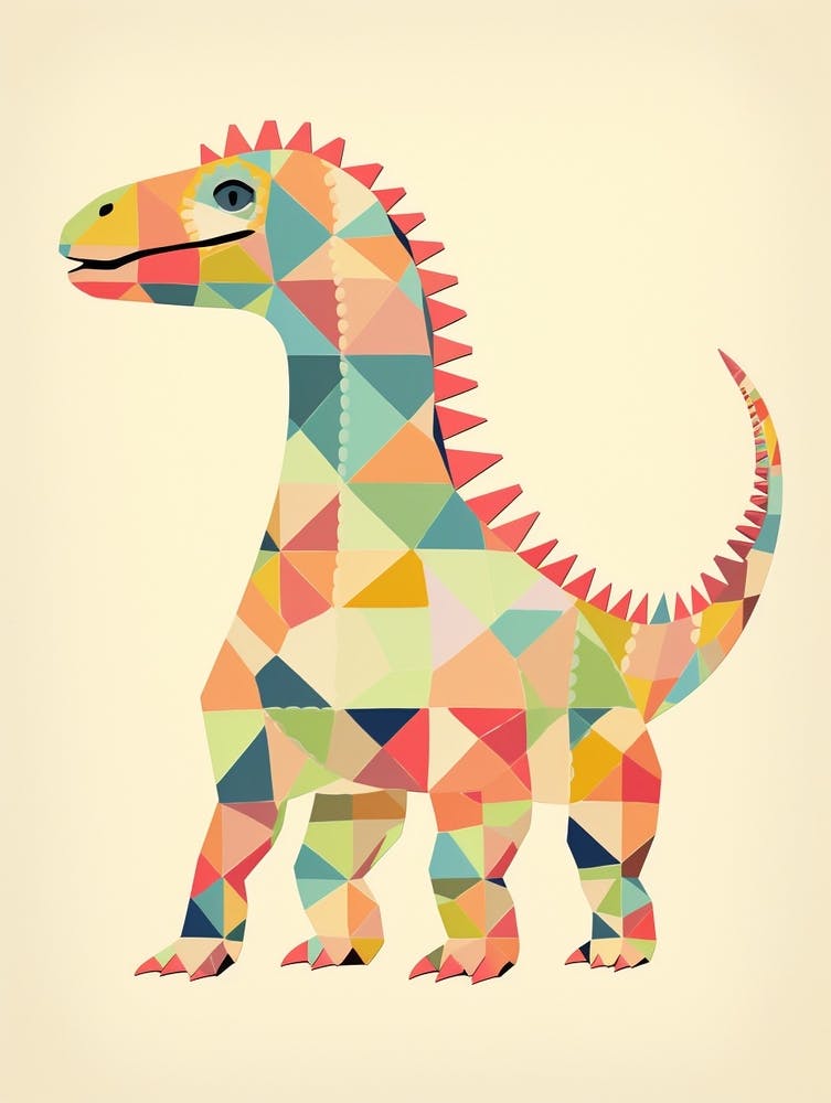 Dinosaure coloré Saurophaganax 1