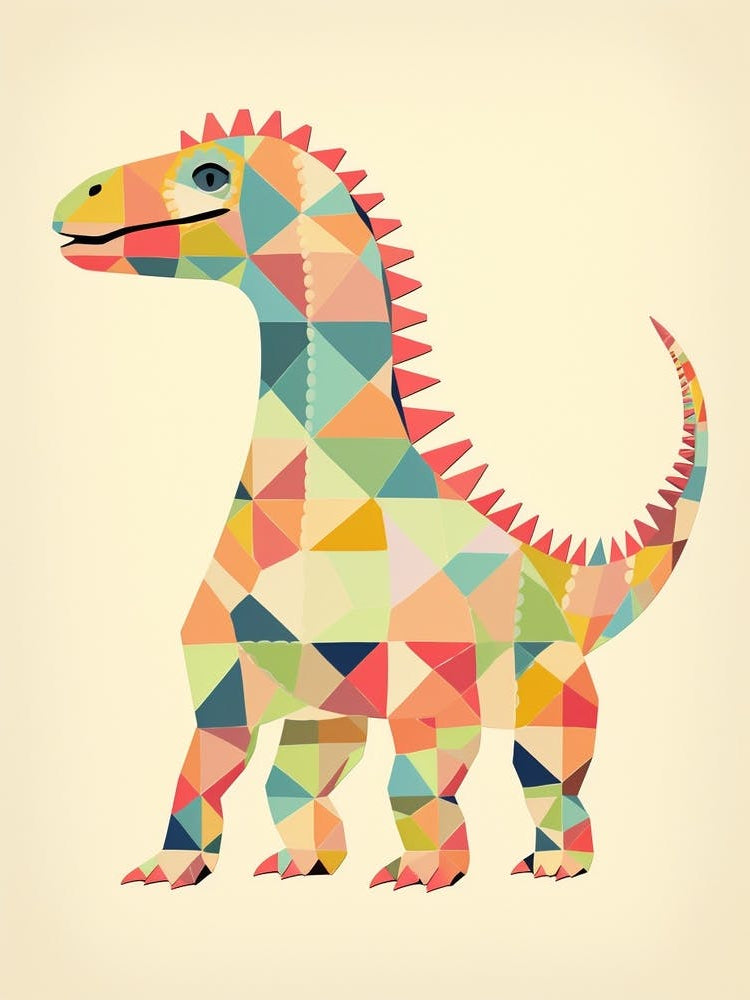 Colourful Dinosaur Saurophaganax 1