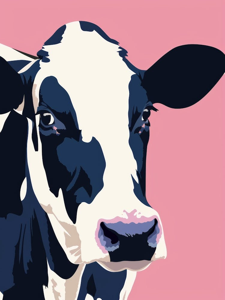 Cow Canvas Art