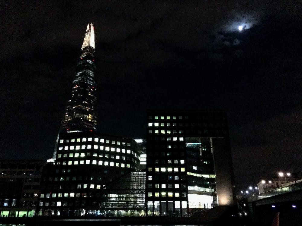 London Shard At Night From the River (UK Series)