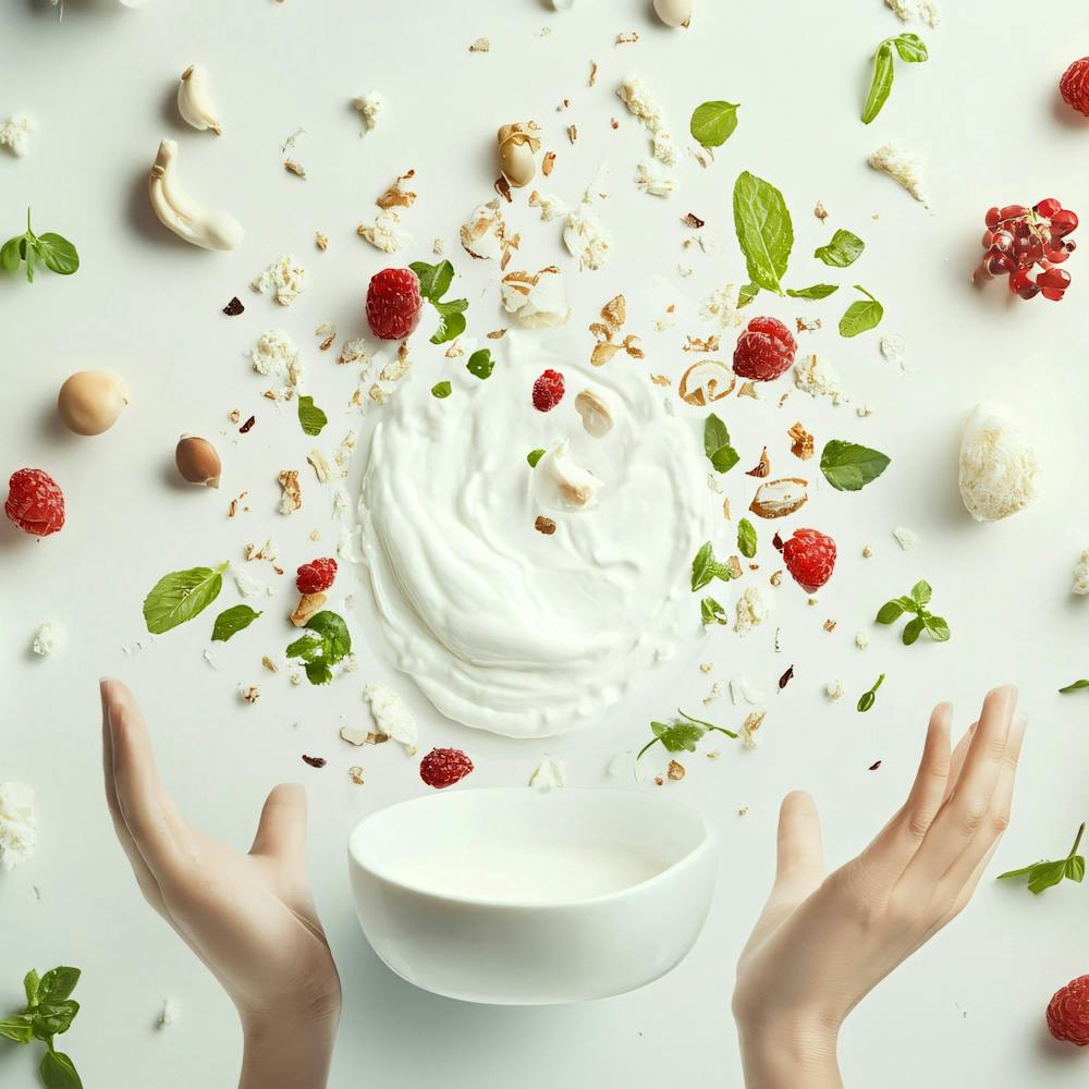 Image Of A Bowl Of Yogurt