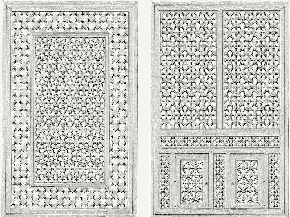 La Decoration Arabe, Plate No,106, Emile Prisses D’Avennes,Digitally Enhanced Lithograph From Own Original