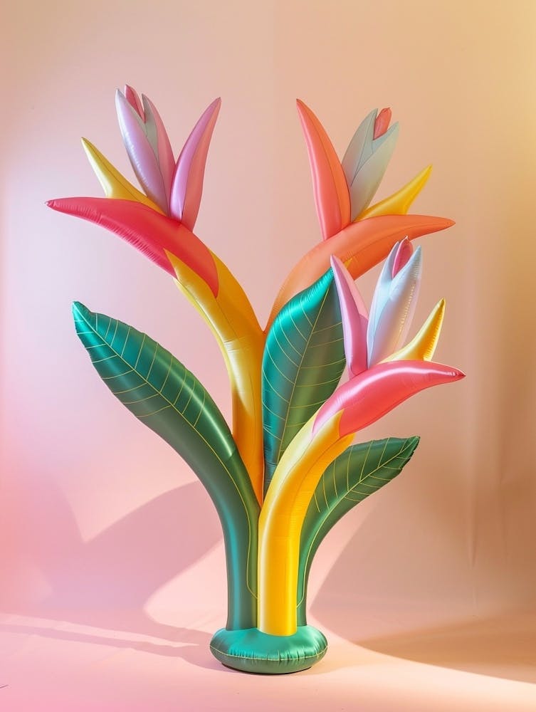 Dreamy Inflatable Flowers Heliconia