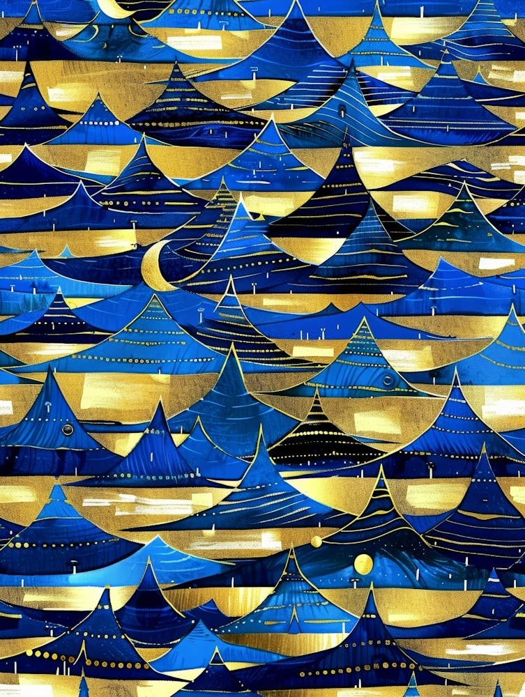 Gold And Blue 3
