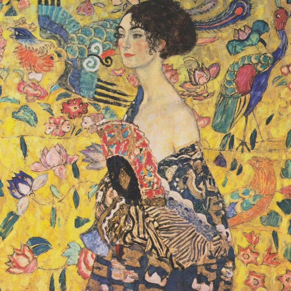 Woman With Fan, Gustav Klimt