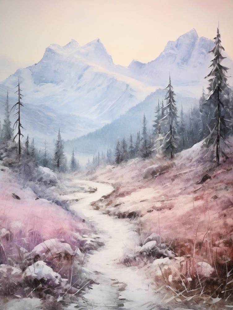 Dreamy Winter Painting Tatra National Park Poland 3