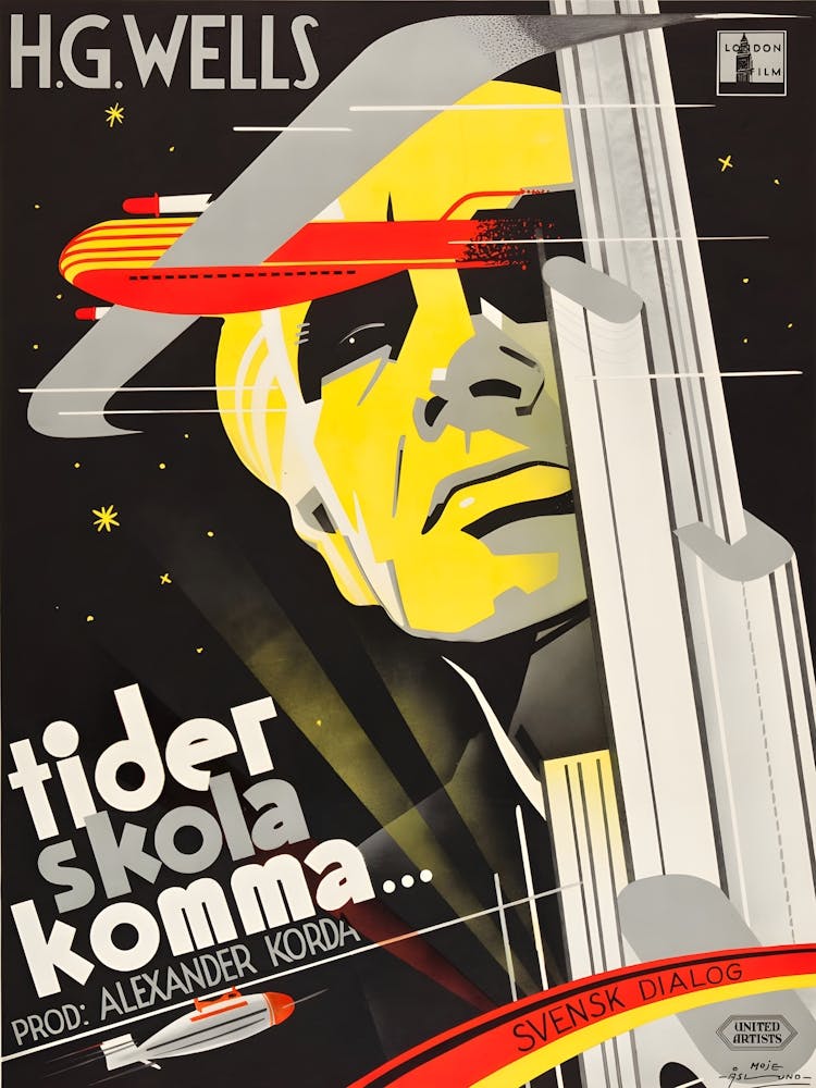 Things To Come, British Sc-fi Movie Poster, 1936