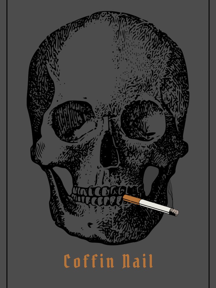 Cigarette Smoking Skull
