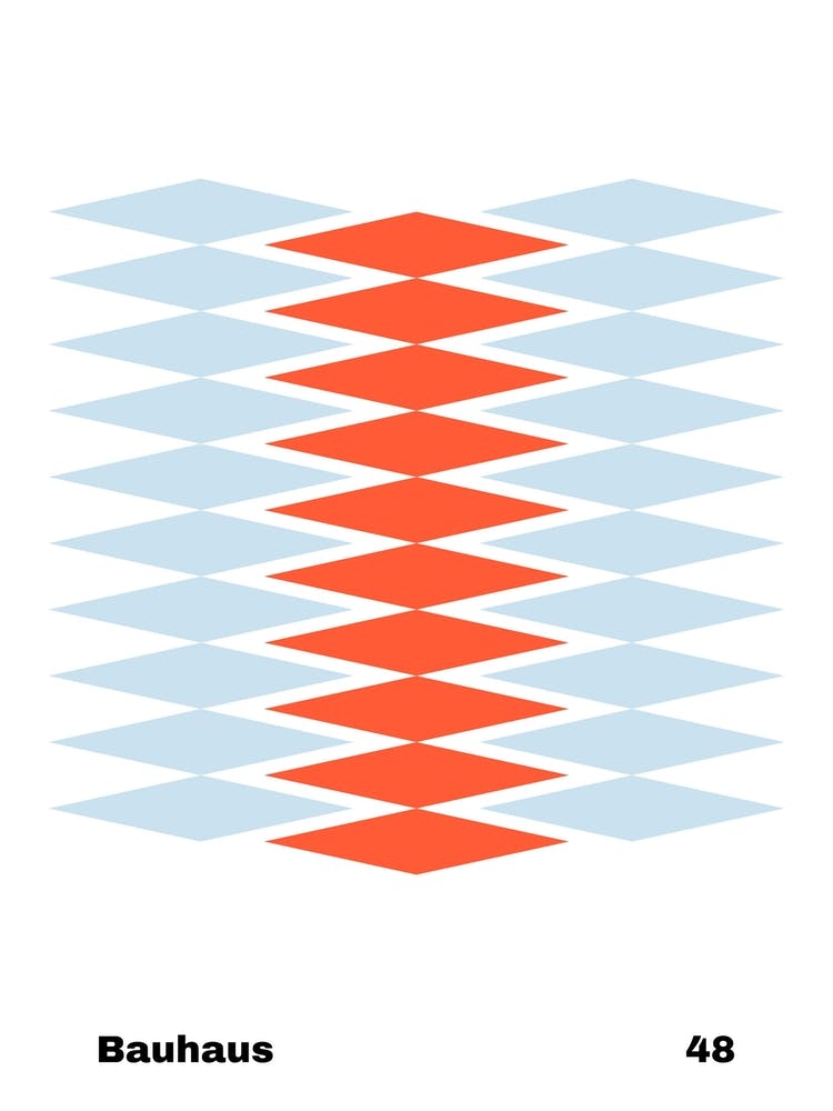 Geometric Bauhaus Poster 48