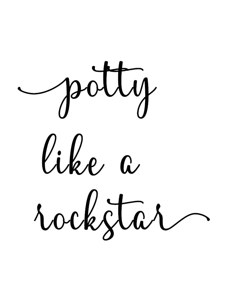 Potty Like A Rockstar Funny