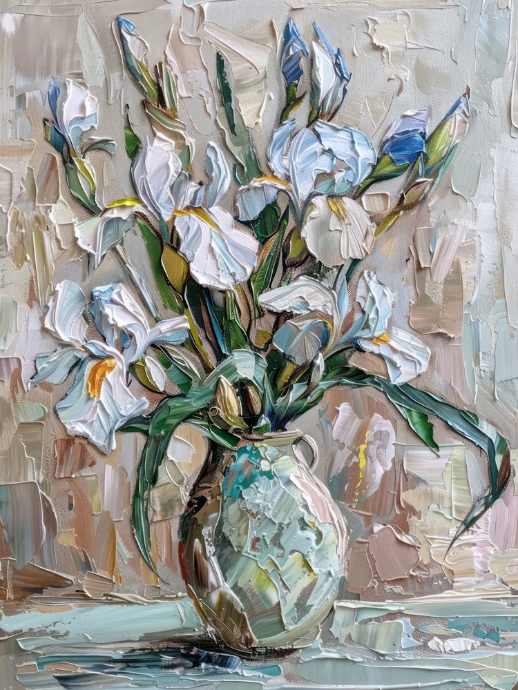A World Of Flowers Iris 4 Painting