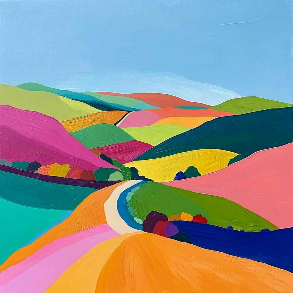 Colourful Abstract Exmoor National Park England 1