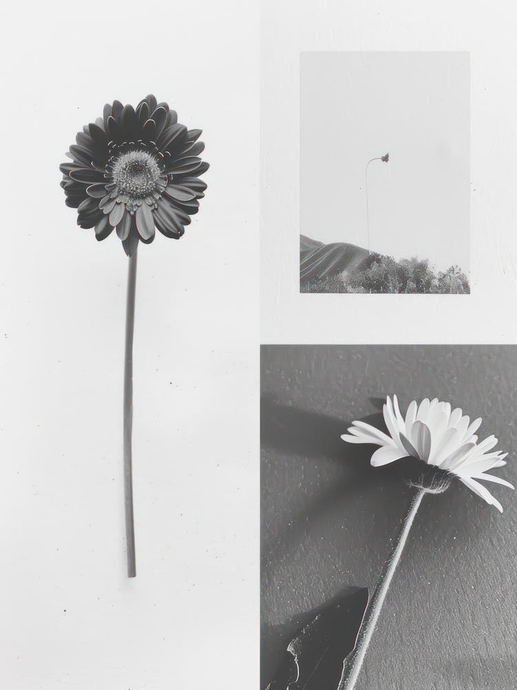 Collage photo de fleurs de gerbera 3