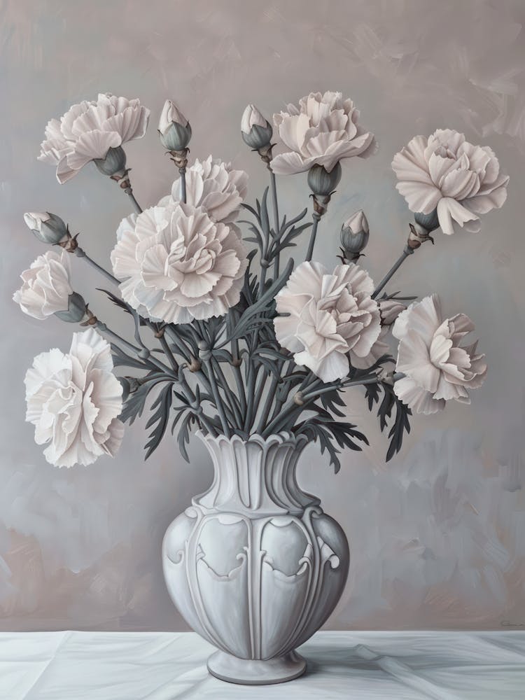 A World Of Flowers Carnation 4 Painting