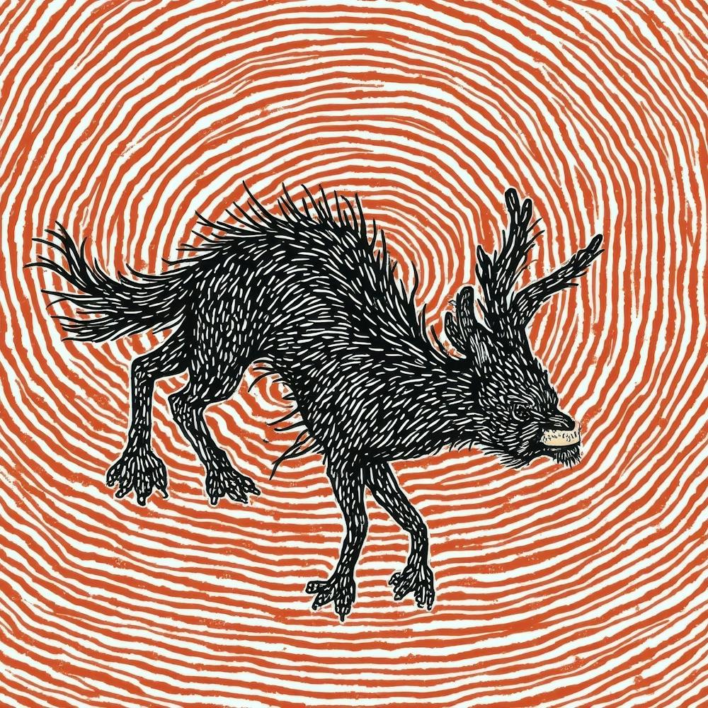 Deer In A Swirl