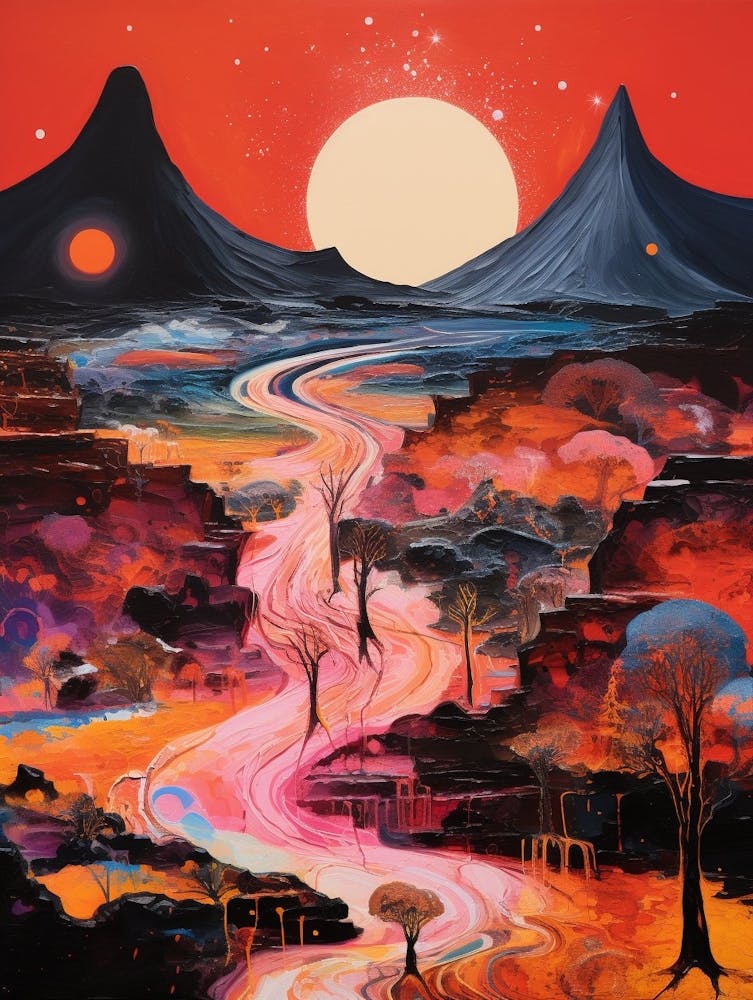 Volcanic Abstract Minimalist 10