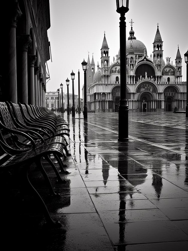 Venice, Italy,  Black And White Analogue Photography  3