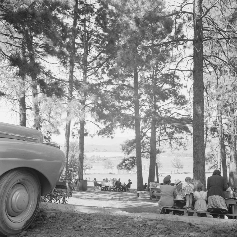 Untitled Photo, Possibly Related To Klamath Falls, Oregon, Sunday Afternoon In The City Park By Russell Lee 4