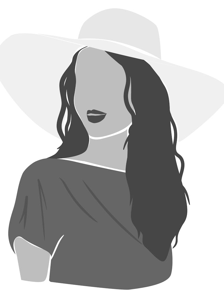 Woman In A Hat 3