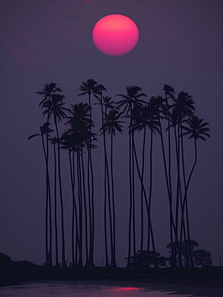 Palm Beach Tropical Sun Nature Palm Tree Exotic