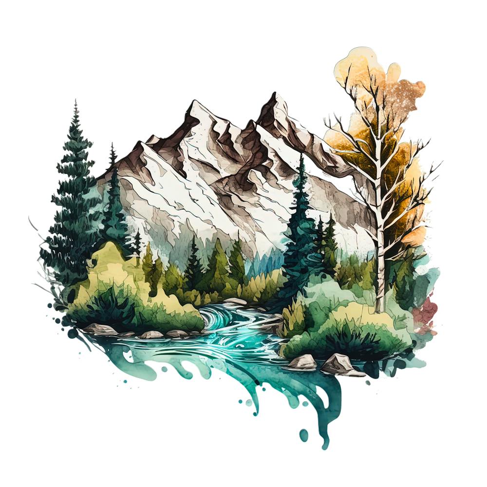 Watercolor Landscape Painting 4