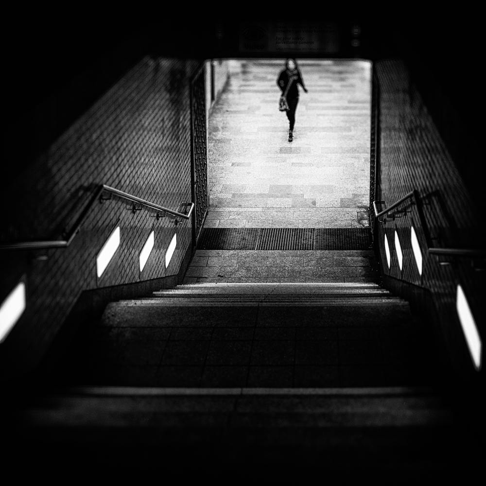 Subway At Night Square