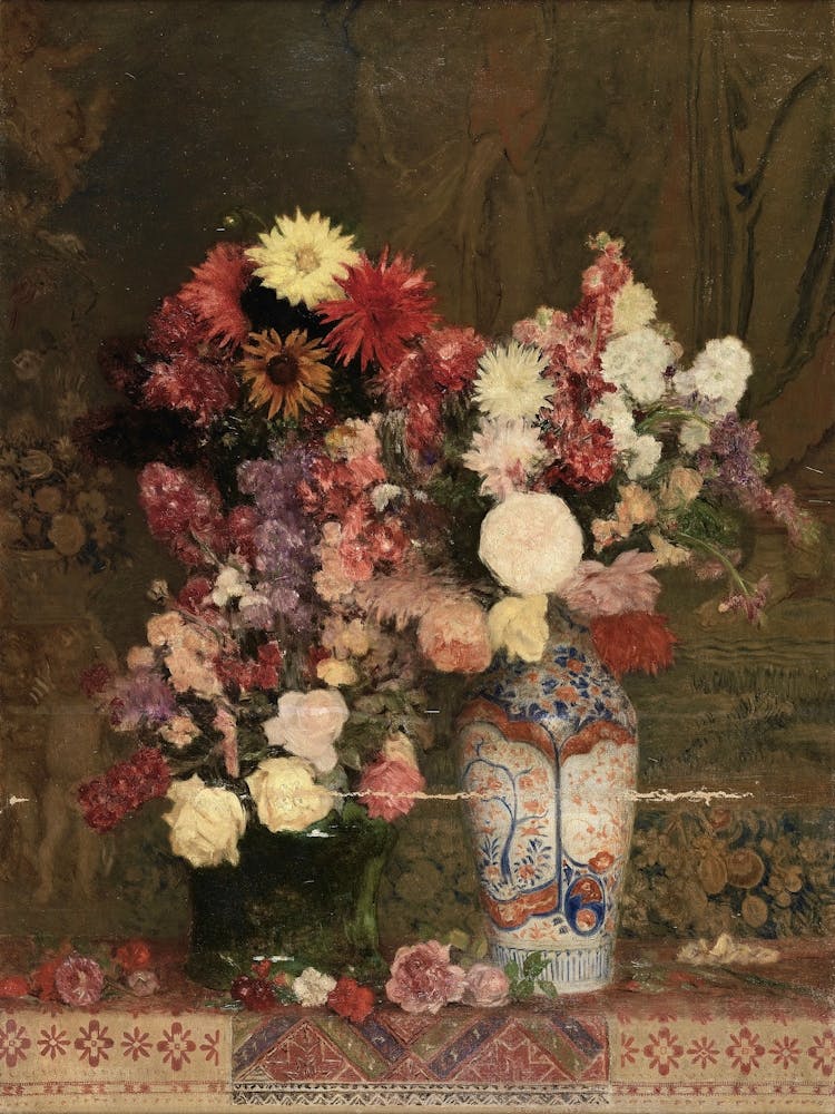 Flowers In A Vase By Edward Henry