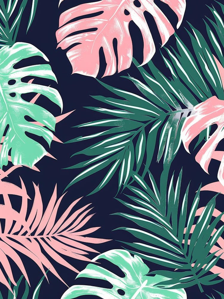 Tropical Leaves Seamless Pattern 17