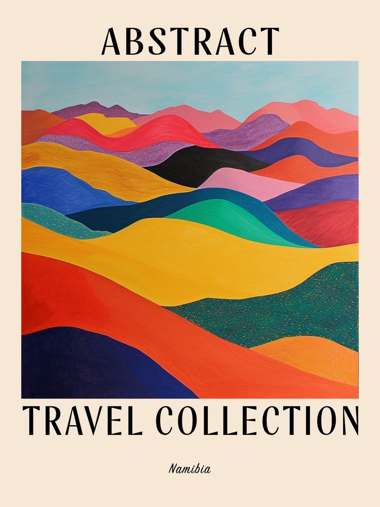 Abstract Travel Collection Poster Namibia 1