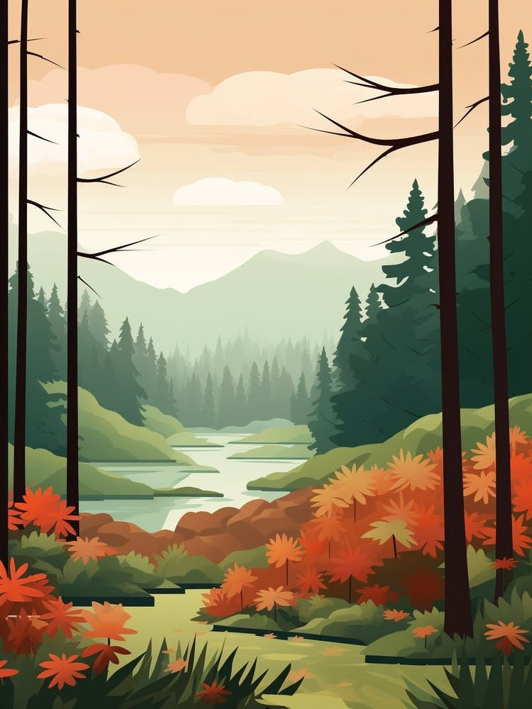 Forest Abstract Minimalist 8