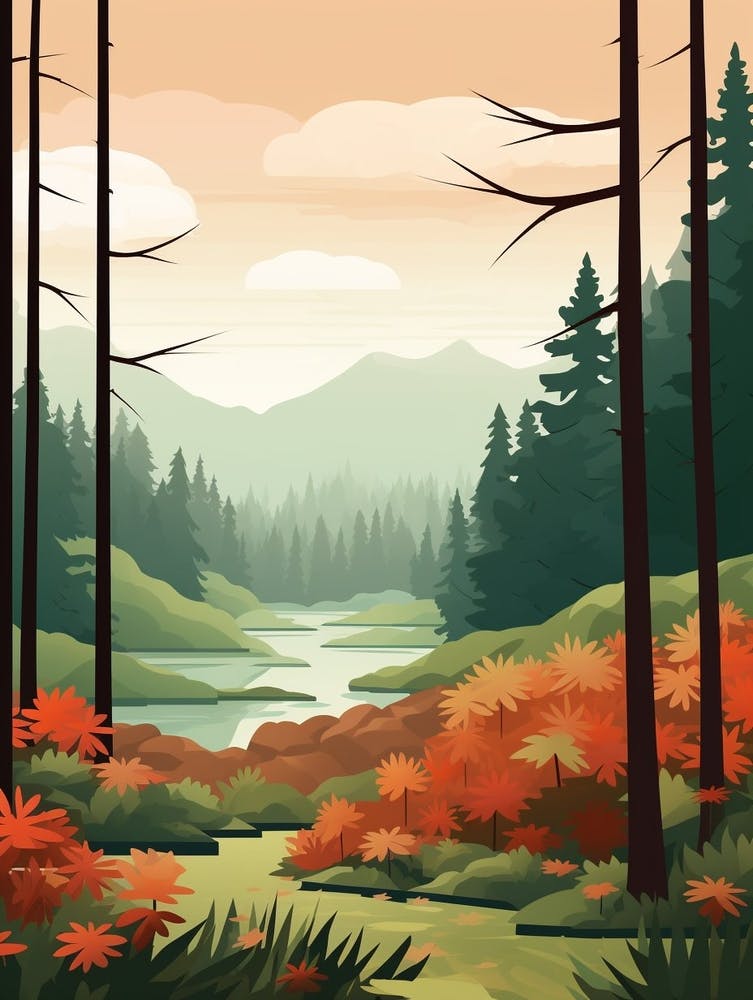 Forest Abstract Minimalist 8