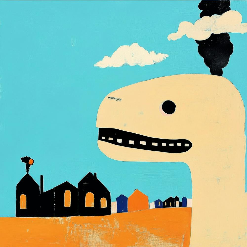 Dinosaur In The Desert