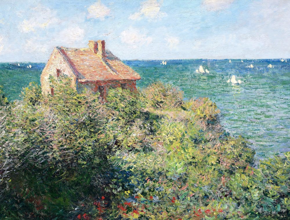 Claude Monet - House On The Cliff