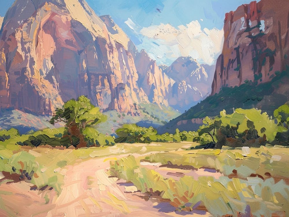 Paysages de l'Ouest Parc national de Zion Utah 1