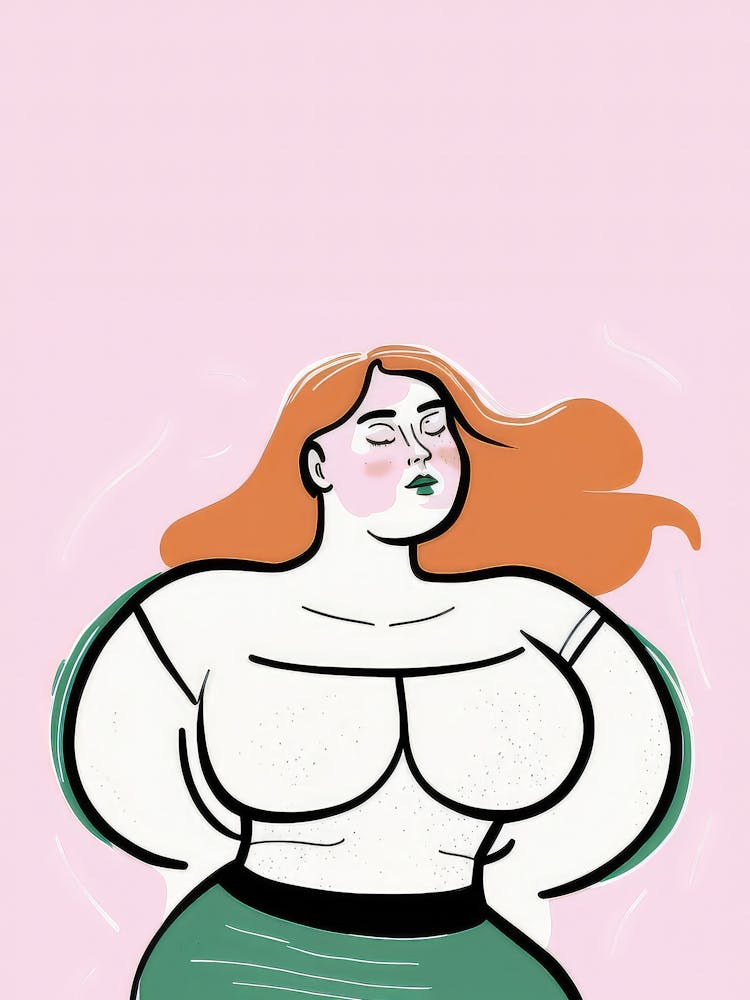 Happy Girl Body Positive
