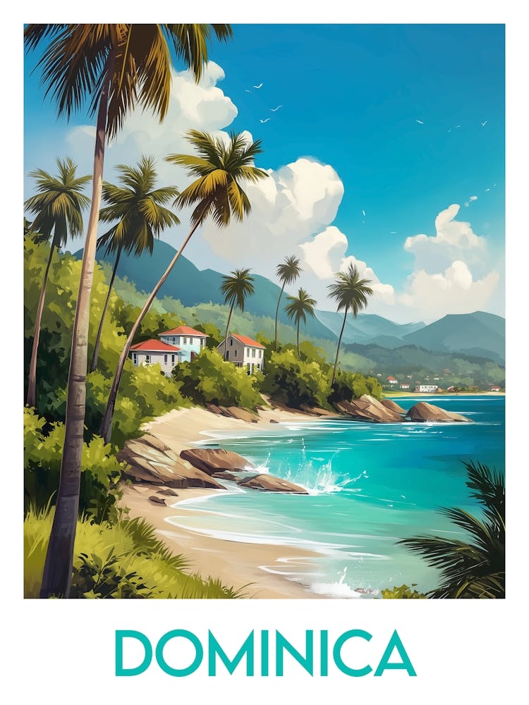 Affiche de voyage Dominica