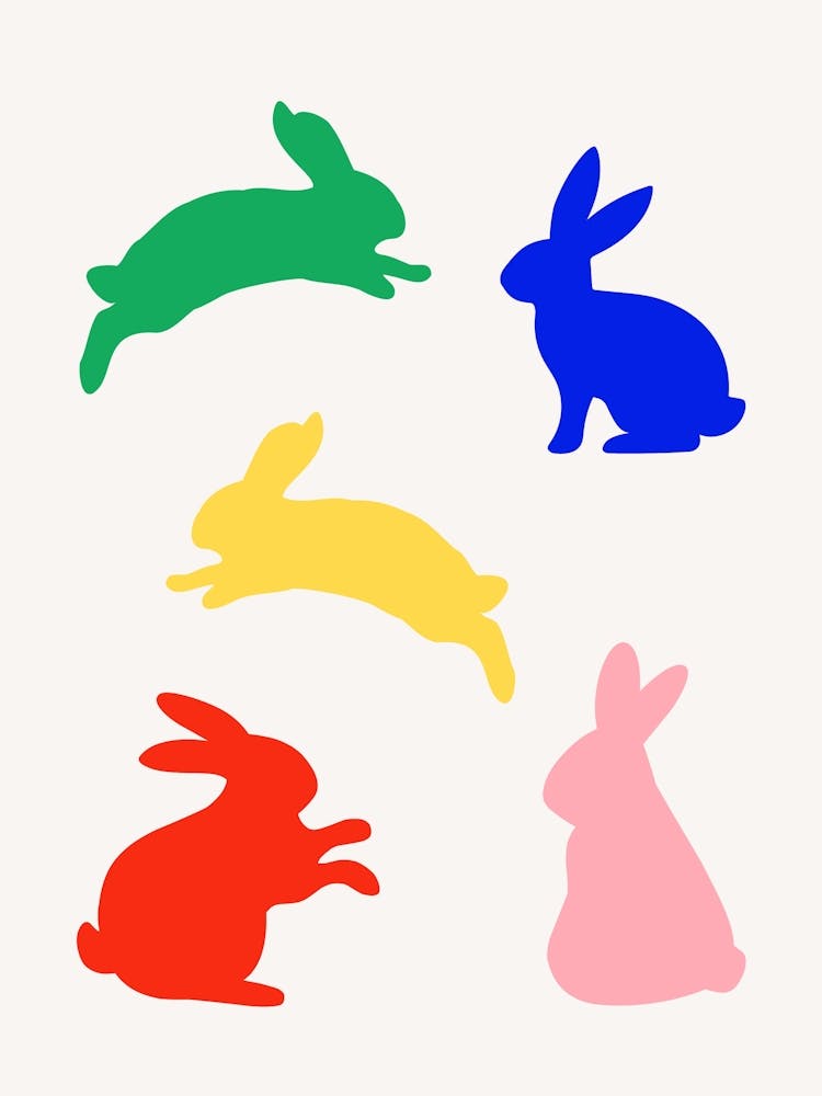 Lucky Bunny Colourful
